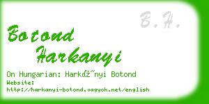 botond harkanyi business card